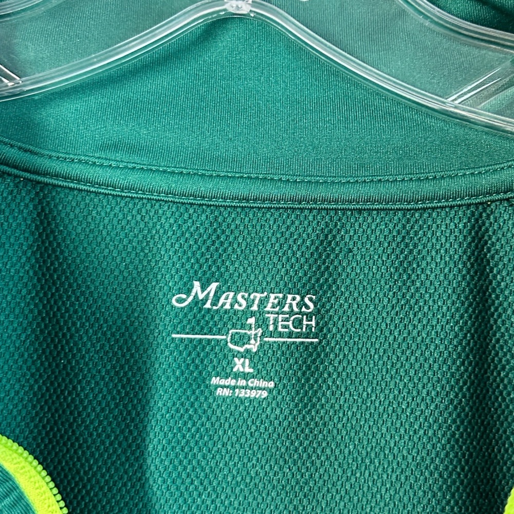 Masters Tech 1/4 Zip Pullover In Augusta Green Size XL Golf - Picture 13 of 13